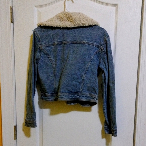 Denim Sherpa-Lined Jacket - Picture 3 of 3